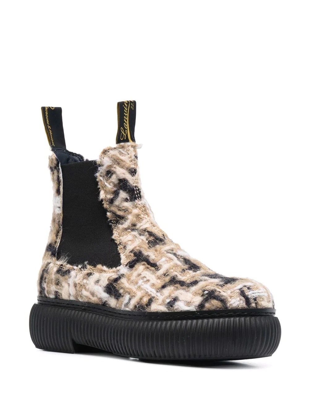 knitted-upper chelsea boots - 2