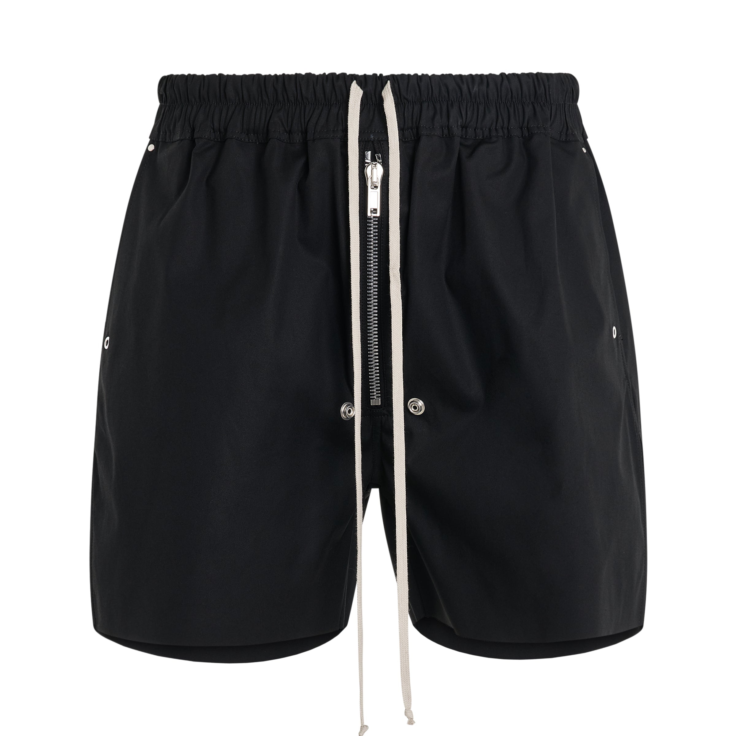 Heavy Cotton Boxers Shorts in Black - 1