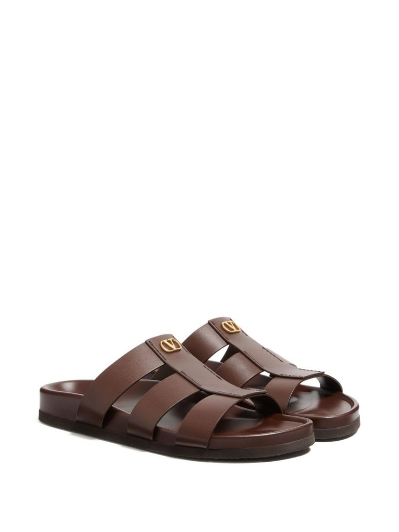 Valentino Studshield leather sandals outlook