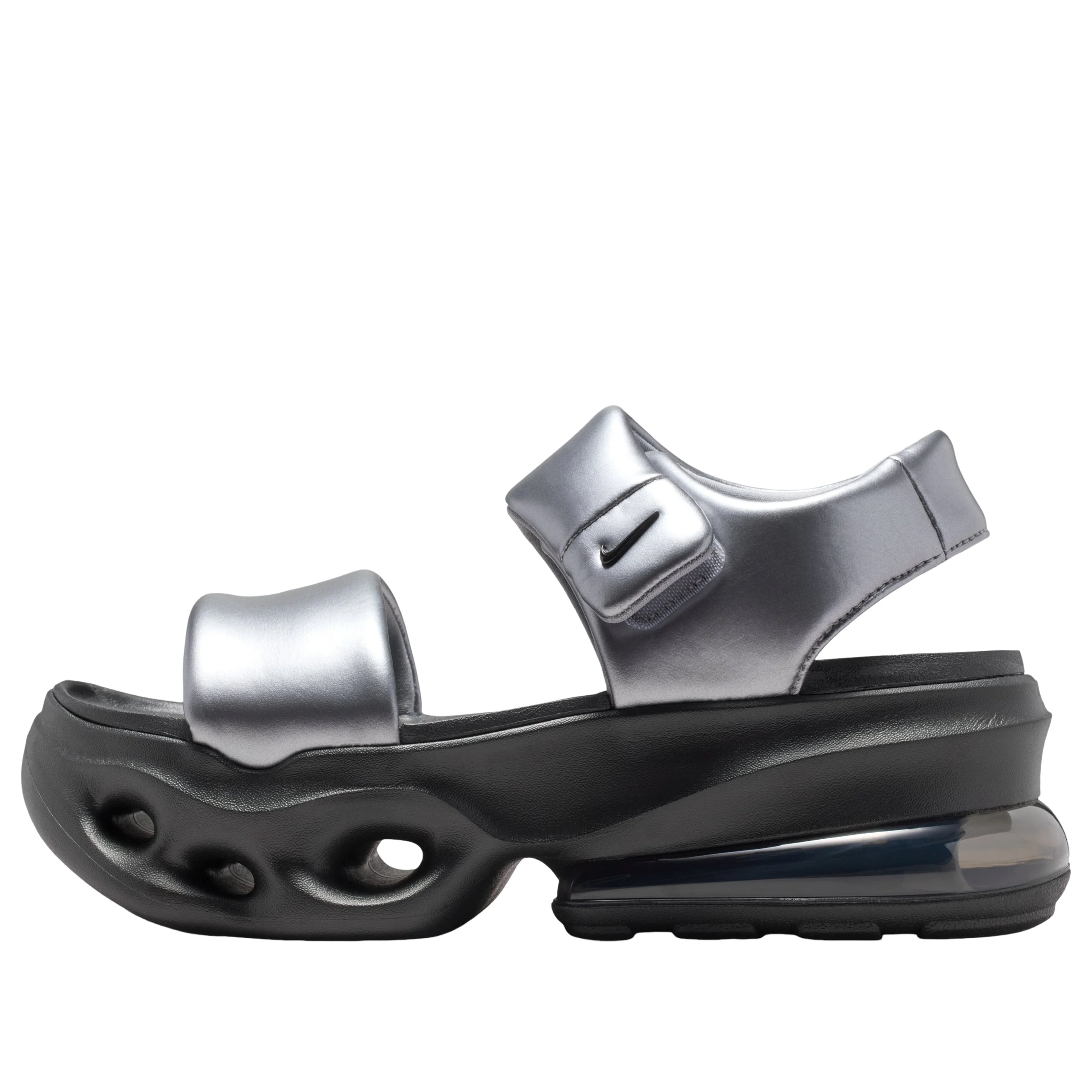 (WMNS) Nike Air Max Halo Sandals 'Metallic Cool Grey Black' IO1959-010 - 1