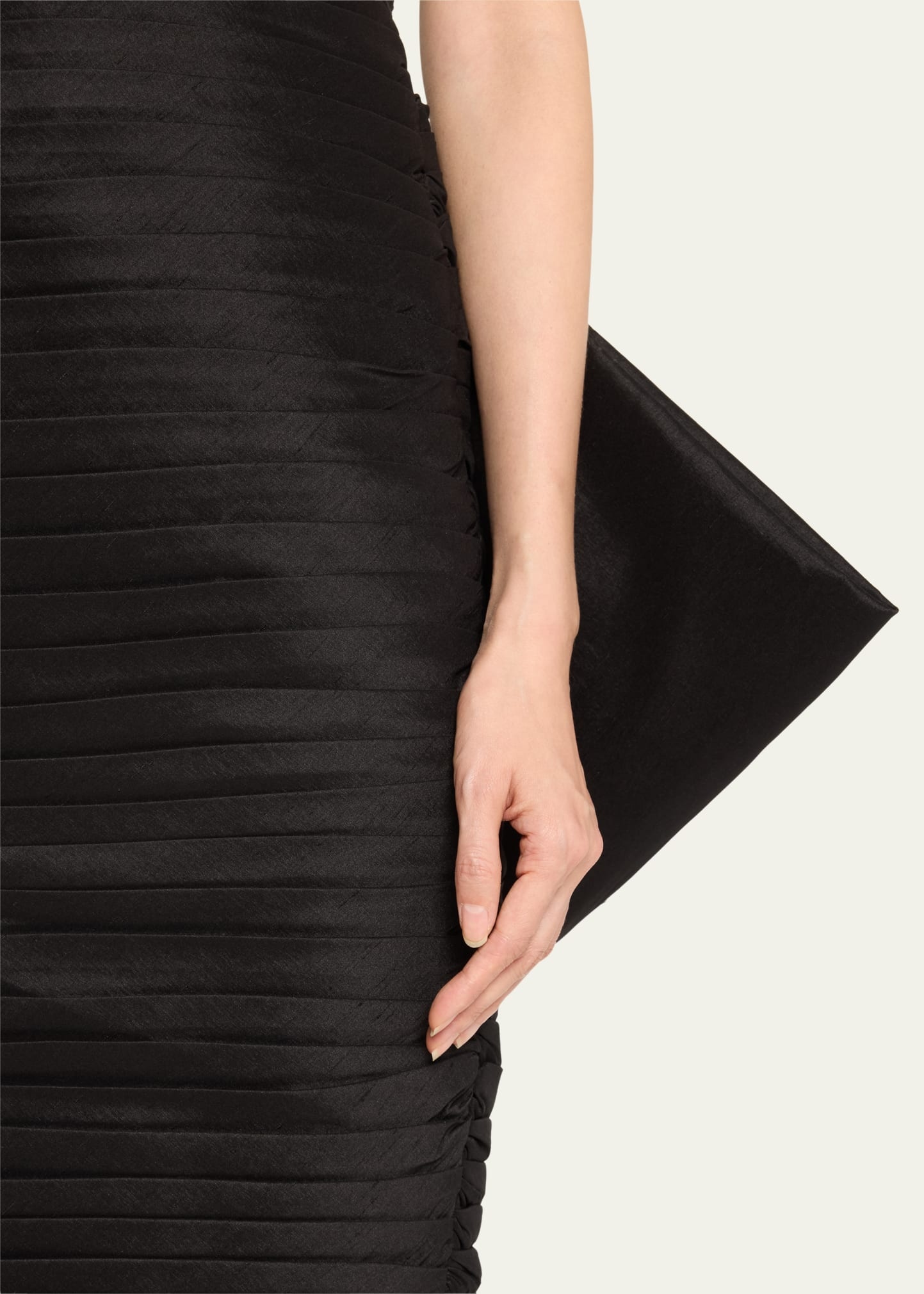 Marji Strapless Folded Midi Dress with Removable Bow - 5