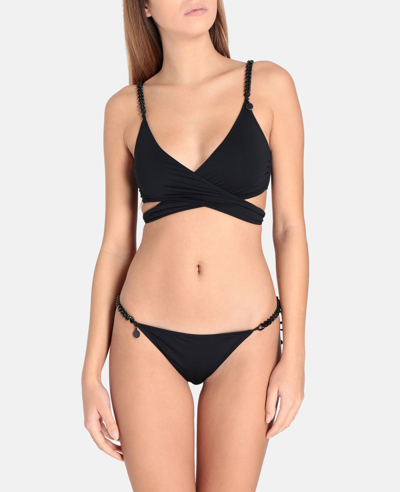 Stella McCartney Iconic Chain Tie Side Bikini Bottoms outlook