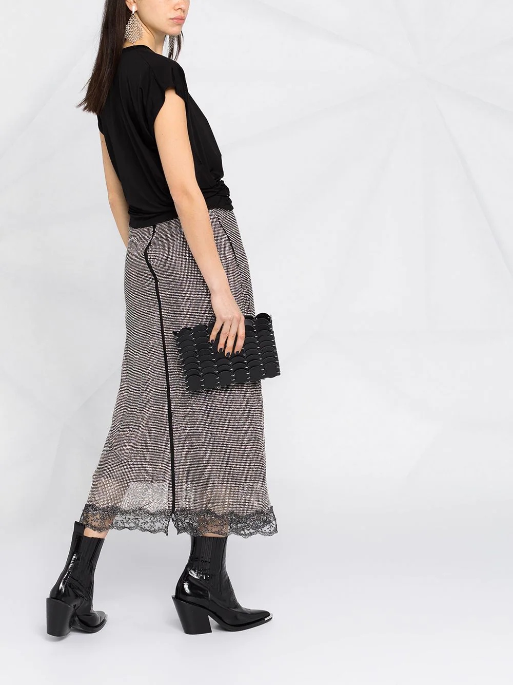 side-wrap T-shirt - 4