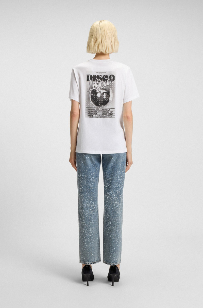 RHINESTONE-ARTWORK T-SHIRT IN COTTON JERSEY 4