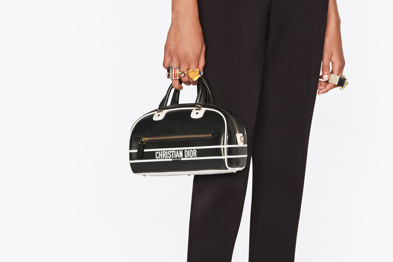 Small Dior Vibe Zip Bowling Bag 10