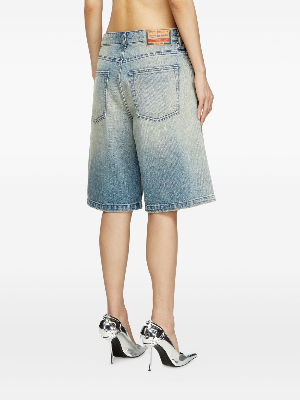 De-Sire light-wash denim shorts - 4