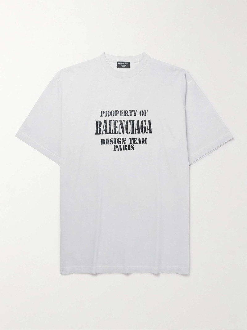 Printed Cotton-Jersey T-Shirt - 1