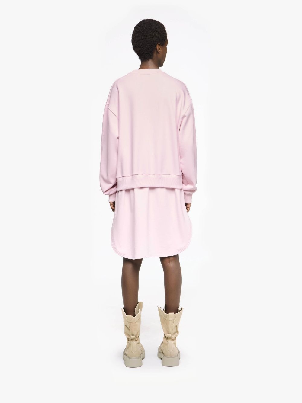 LAYERED SWEATSHIRT DRESS - 3