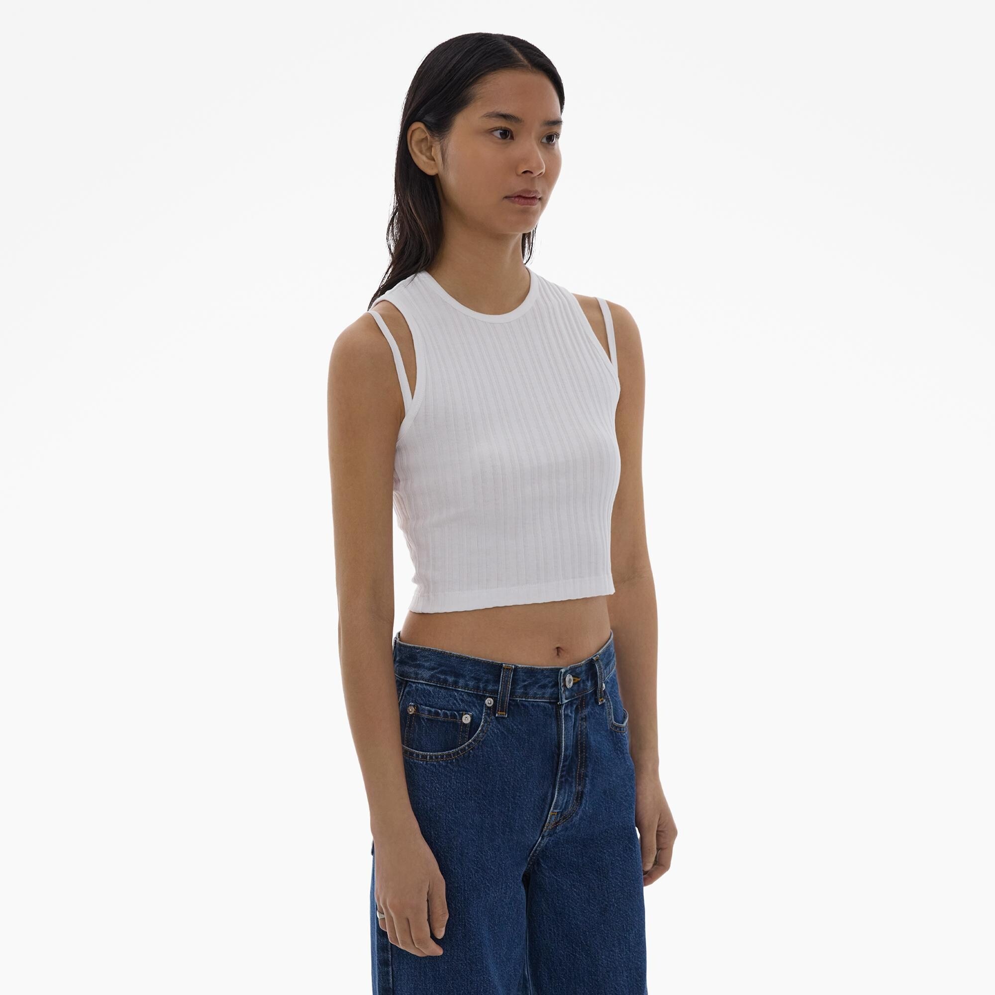 CROPPED MUSCLE TEE - 5
