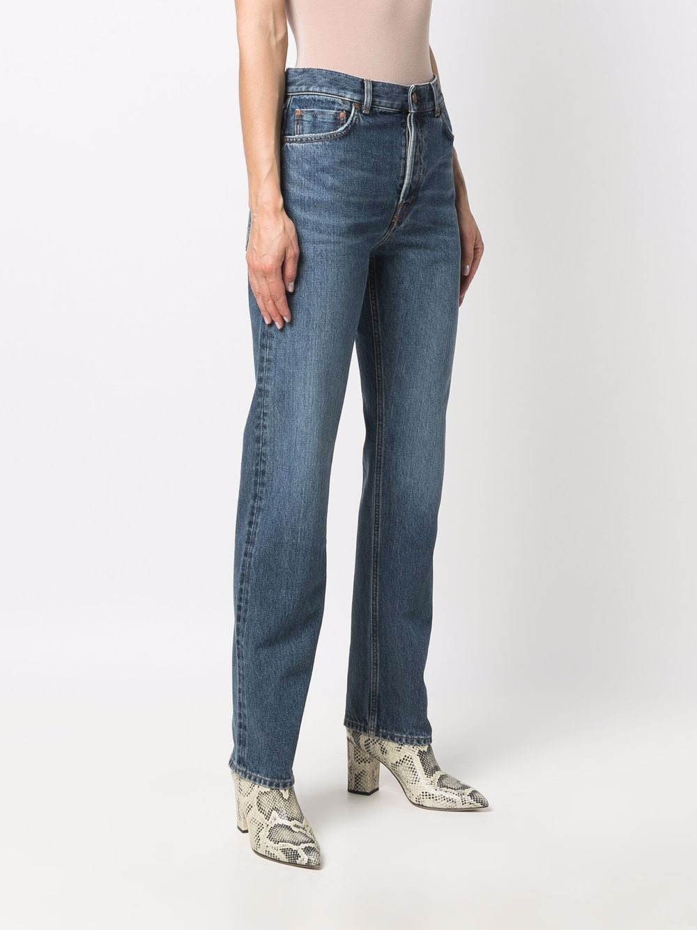 slim-cut denim jeans - 3