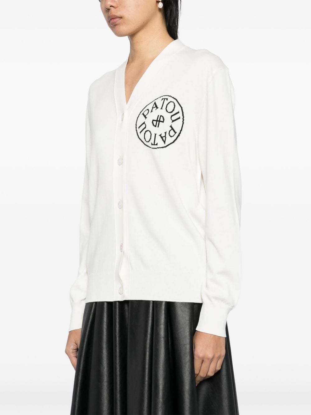 logo cardigan - 3