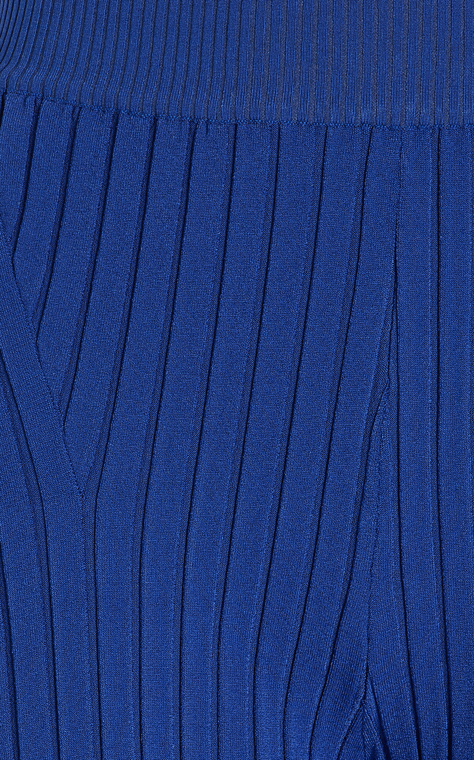 Hannah Ribbed-Knit Flared Pants navy - 5