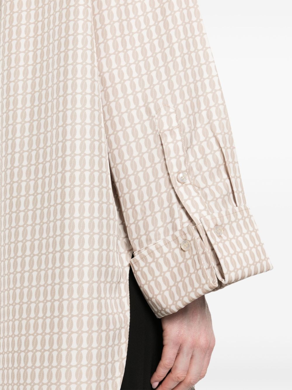 geometric-pattern blouse - 5