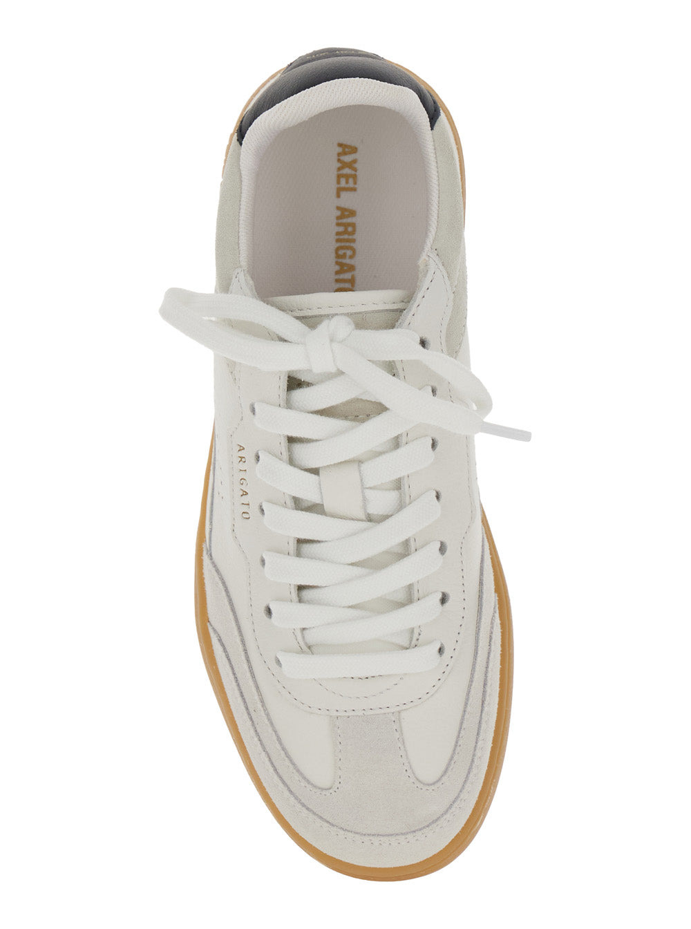 Axel Arigato Women 'Dice T-Toe' White Low Top Sneakers With Logo Patch On The Tongue And Logo Letter - 4