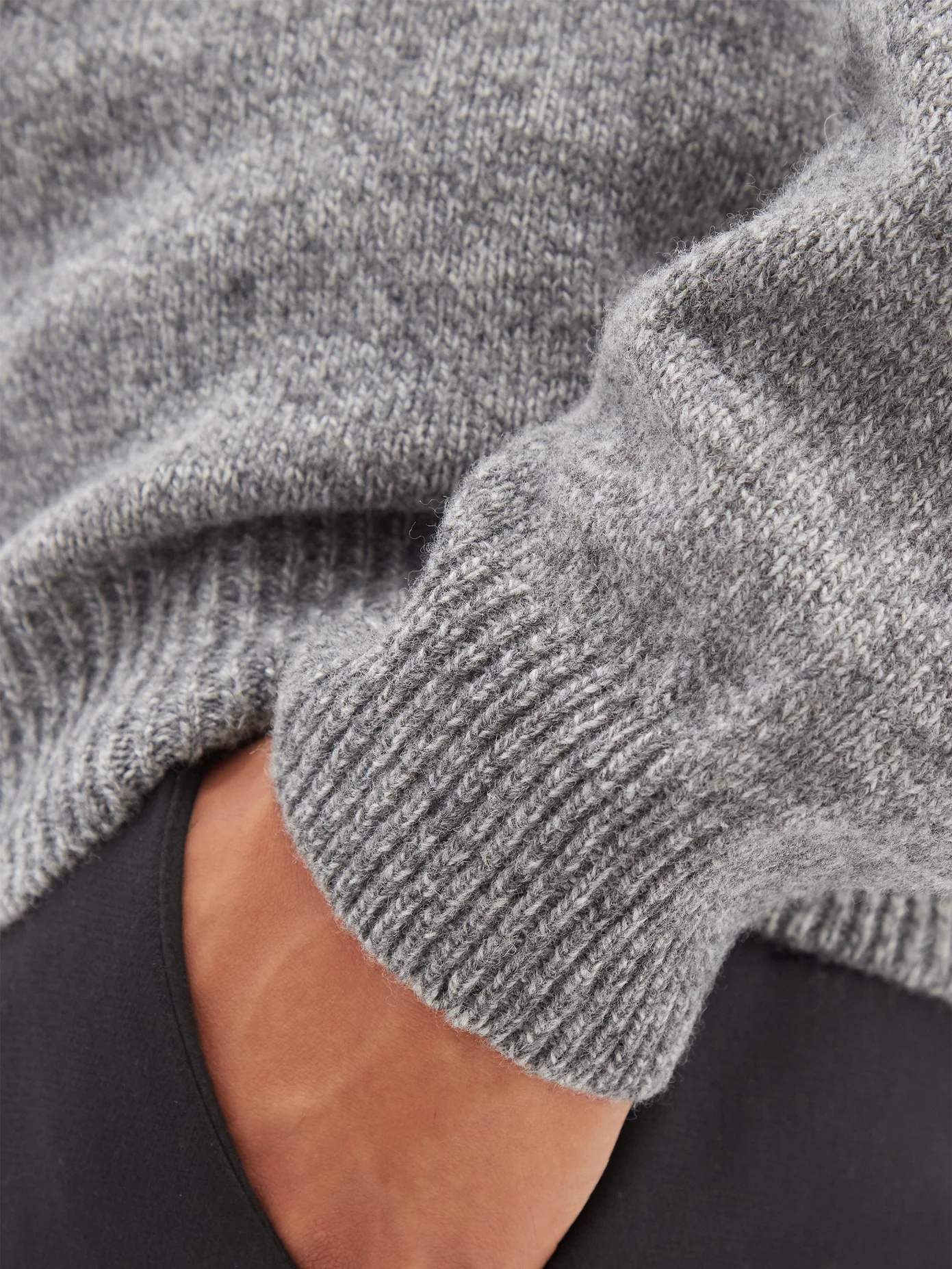 Roll-neck lambswool sweater - 3