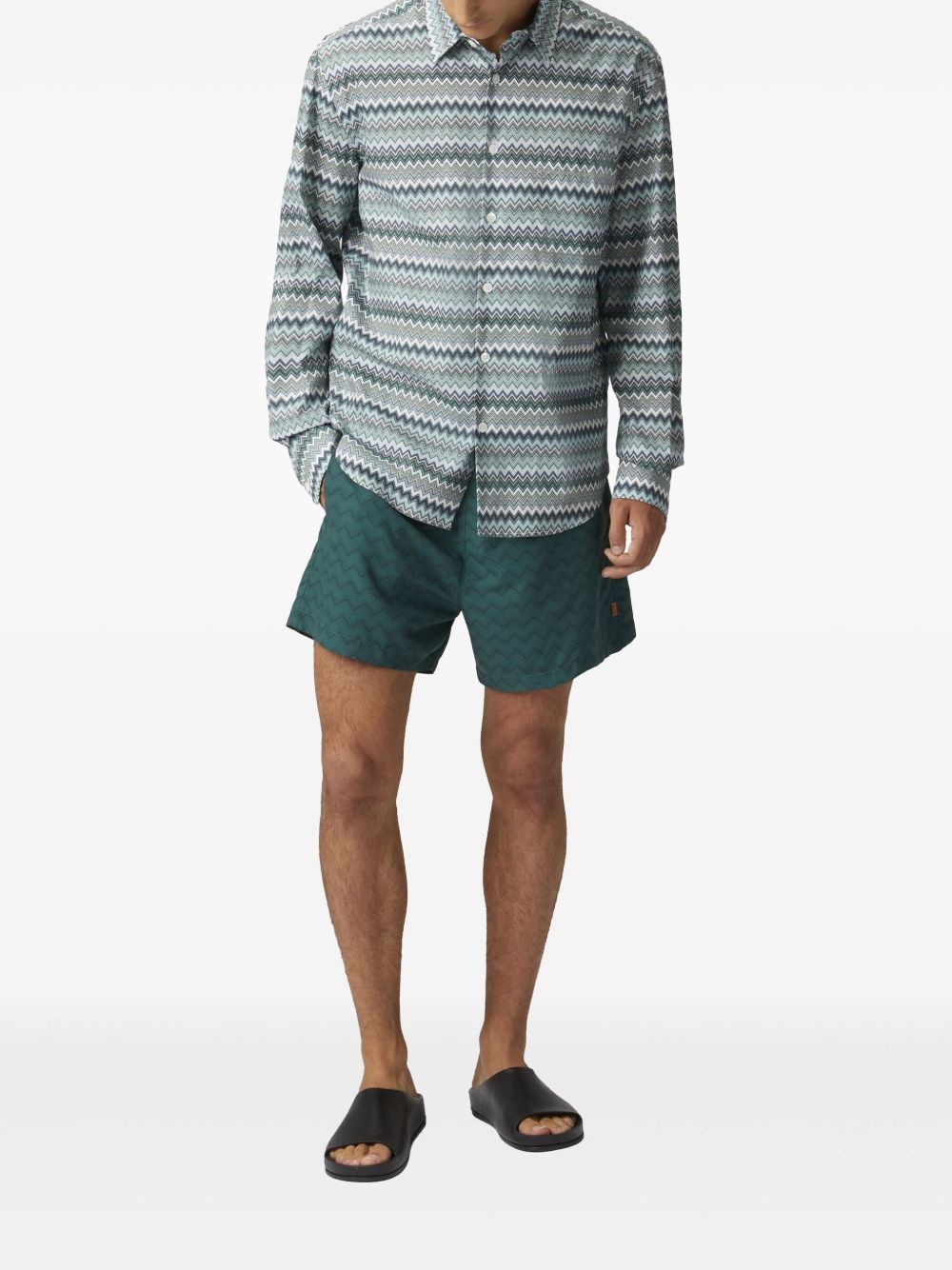 drawstring swim shorts - 2