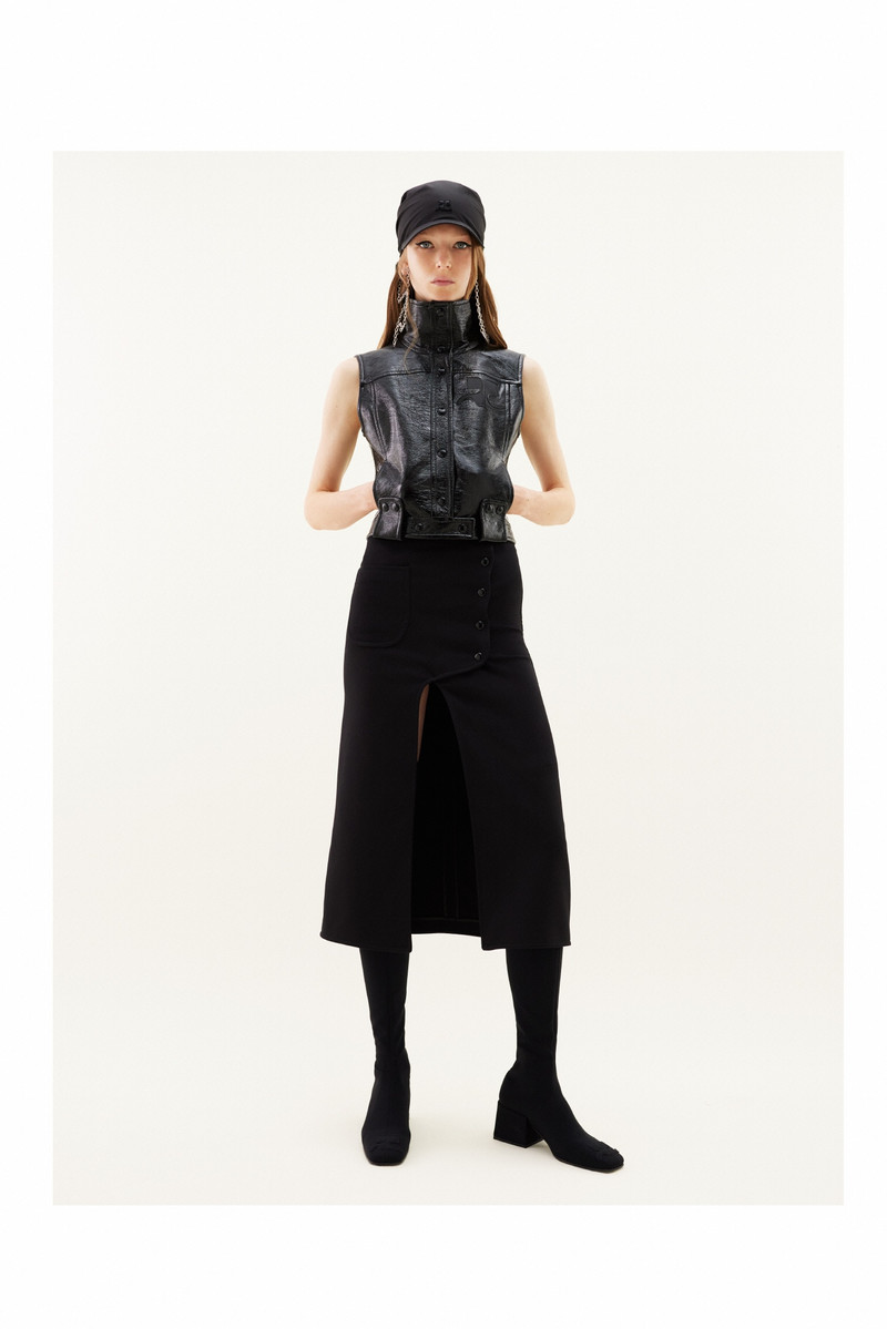 courrèges VINYL SLEEVELESS JACKET outlook