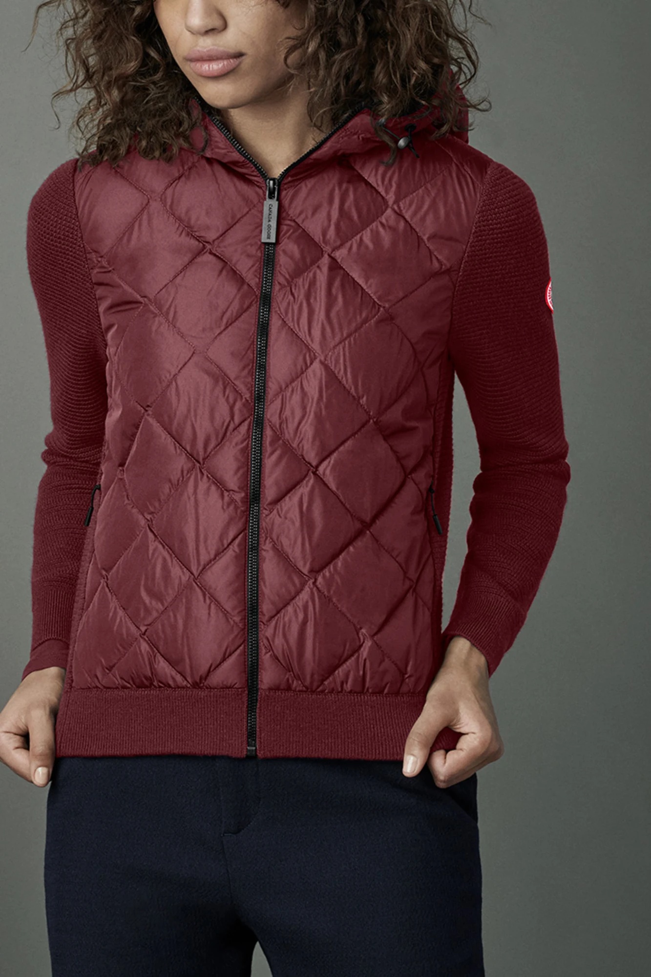 HYBRIDGE QUILTED KNIT HOODY - 2