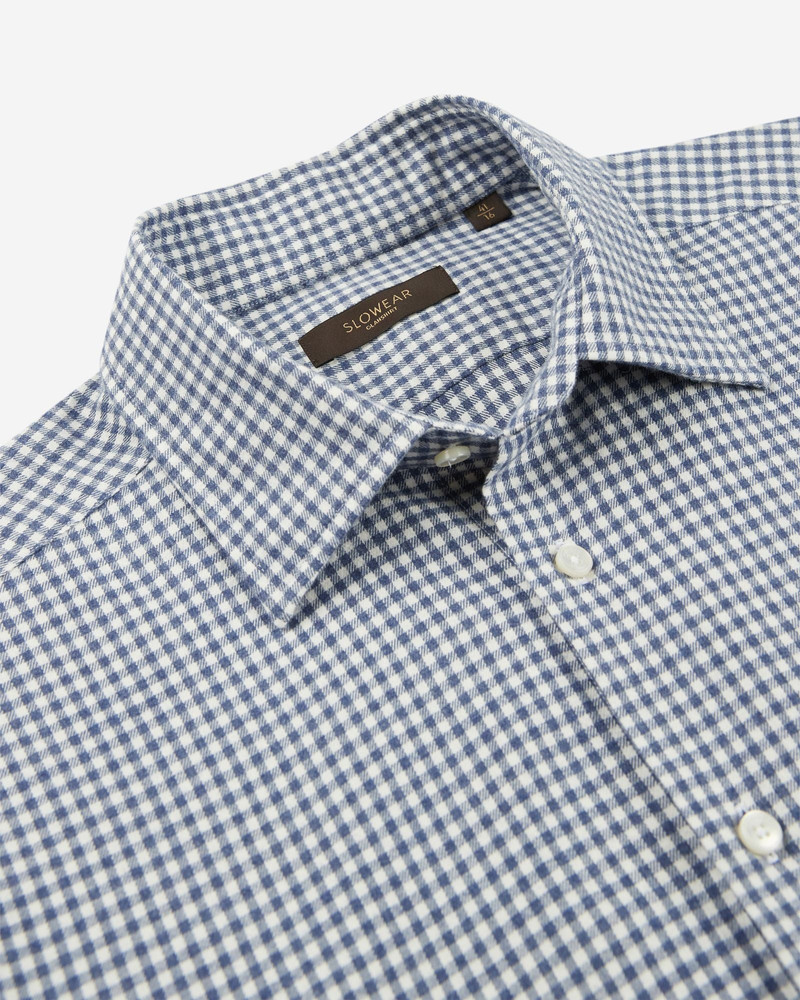 Regular fit cotton flannel shirt 6