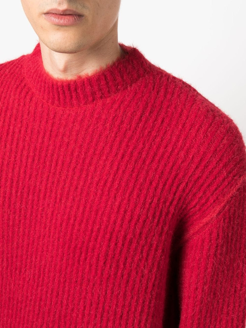 ribbed brushed-effect jumper 5