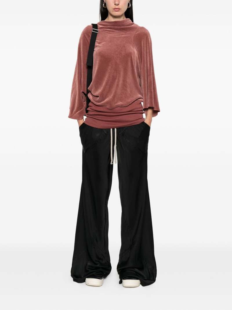 Rick Owens draped bell-sleeve blouse outlook
