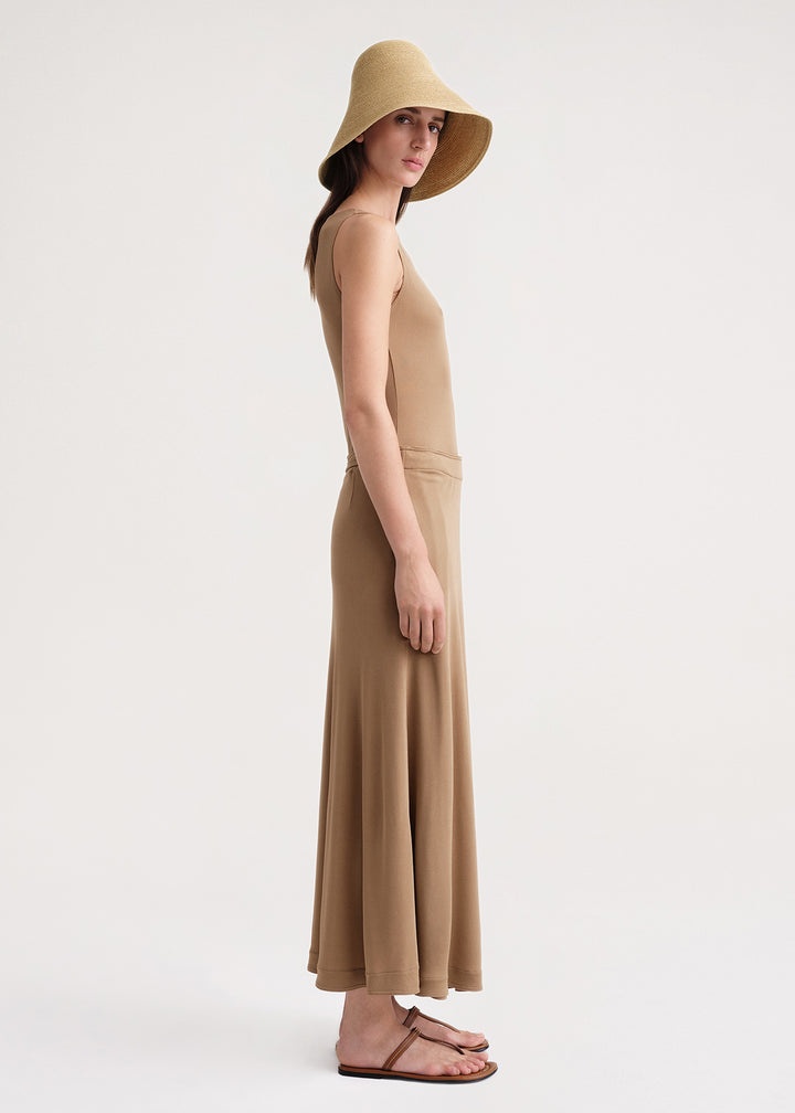 Tie-waist wrap skirt nutmeg - 3