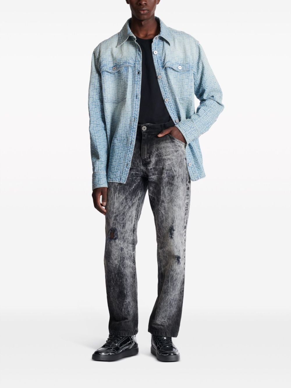 mid-rise straight-leg jeans - 2