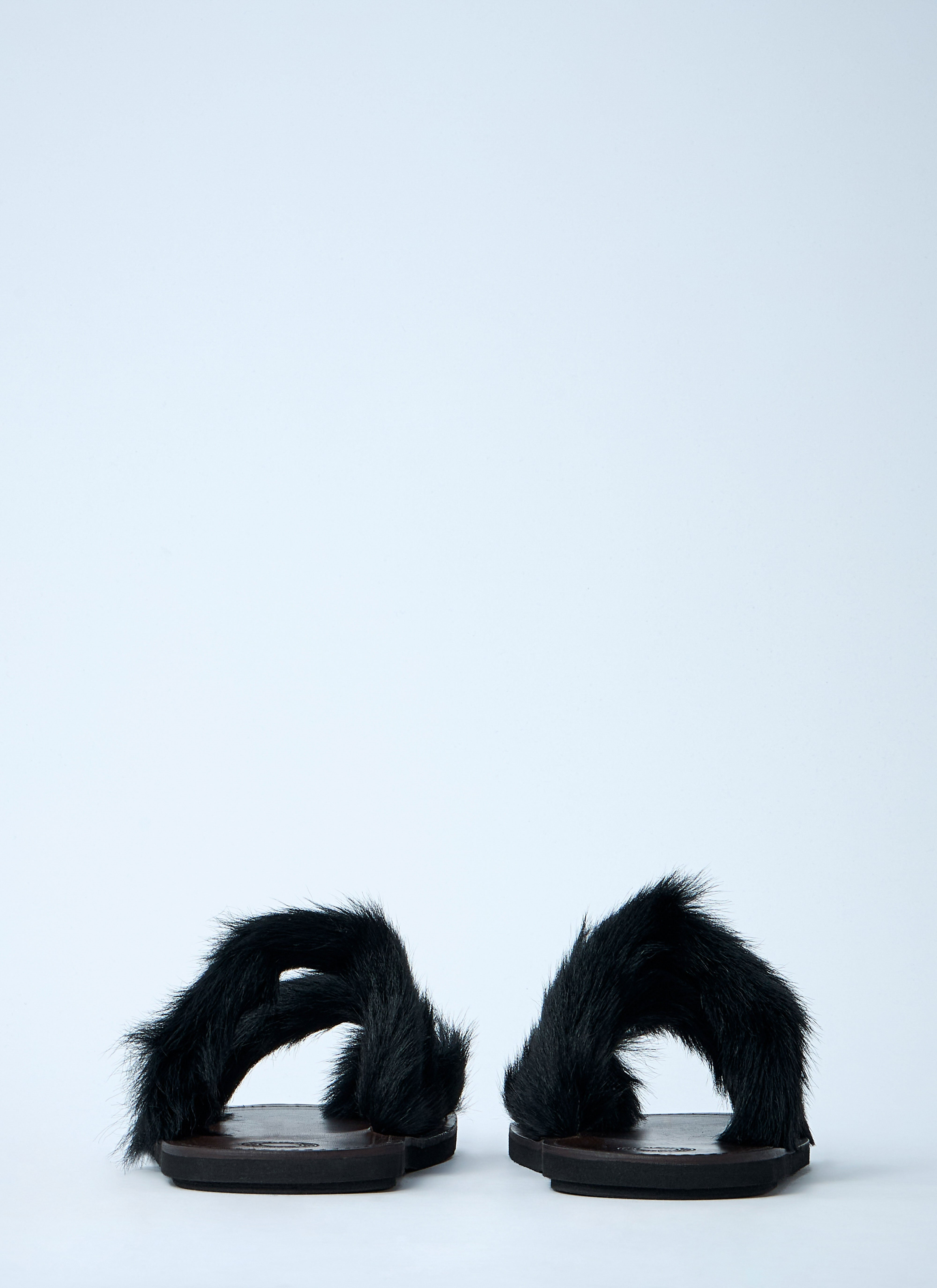 Dries Van Noten Men Wooled Leather Sandals - 5