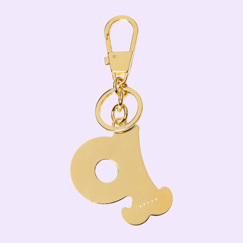 GUCCI Letter P Plexiglas keychain outlook