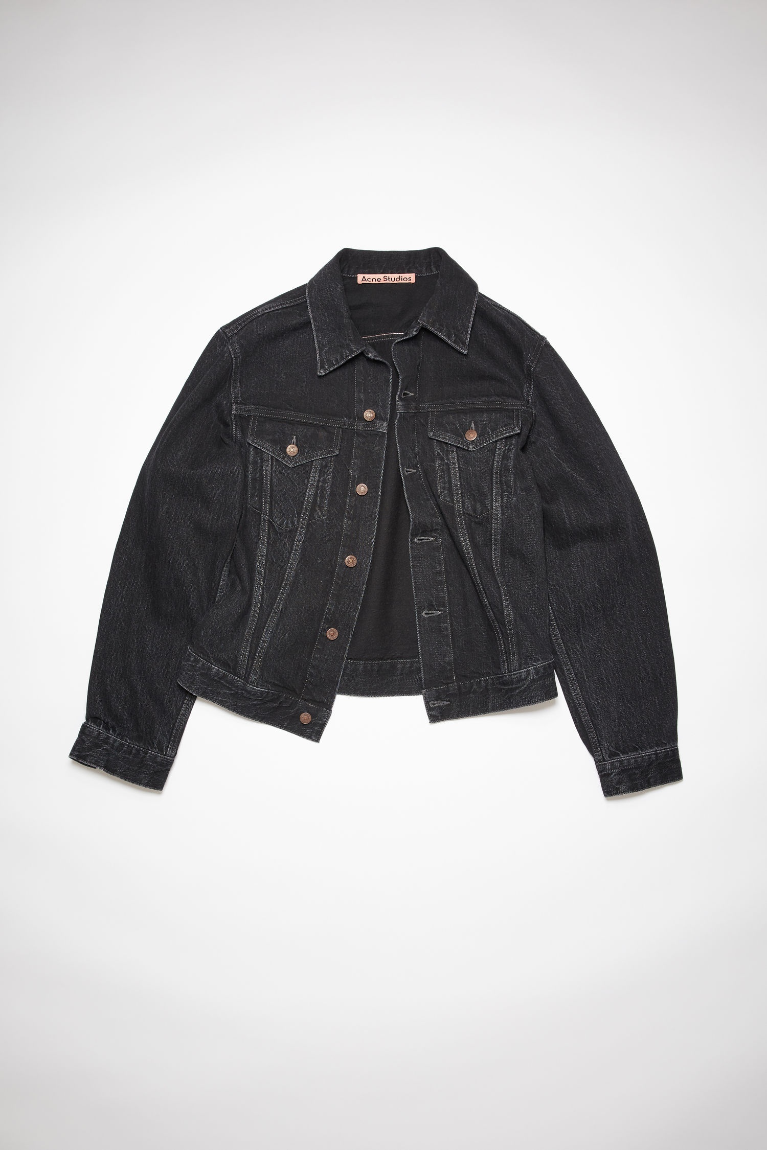 Vintage denim jacket - Black - 5