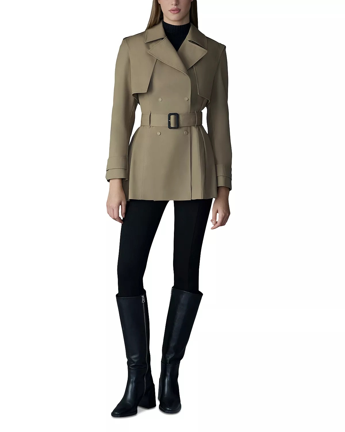 Adva Mid-Length Belted Trench Coat - 2