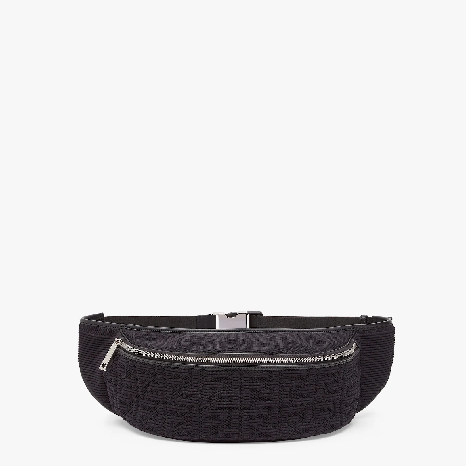Black fabric belt bag - 1