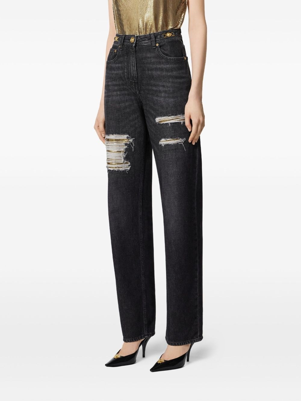 Denim cotton jeans - 4