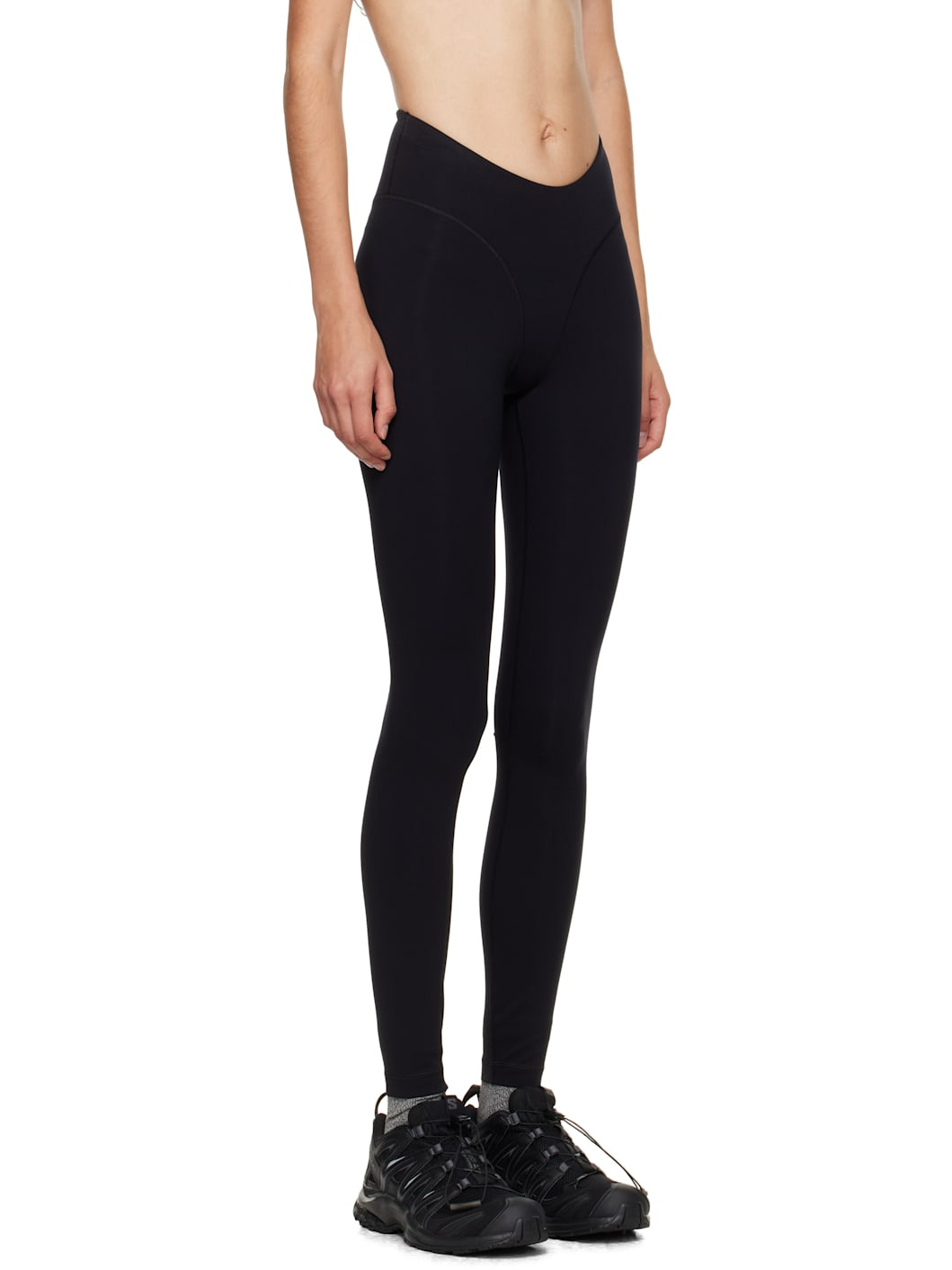 Black Studio Long Sport Leggings - 2