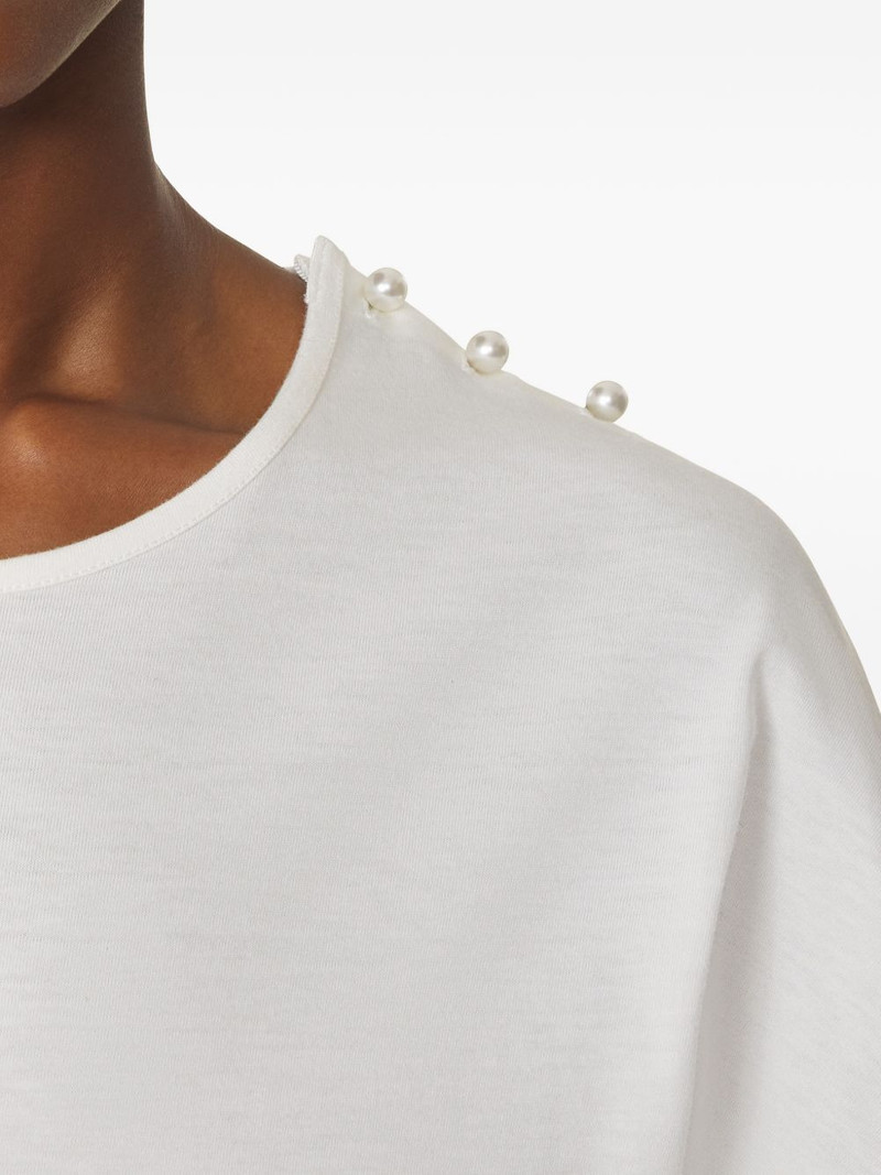 pearl-detail cotton top 5