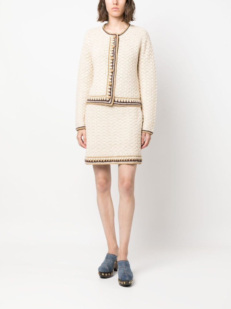 TORY BURCH round-neck button-up cardigan outlook