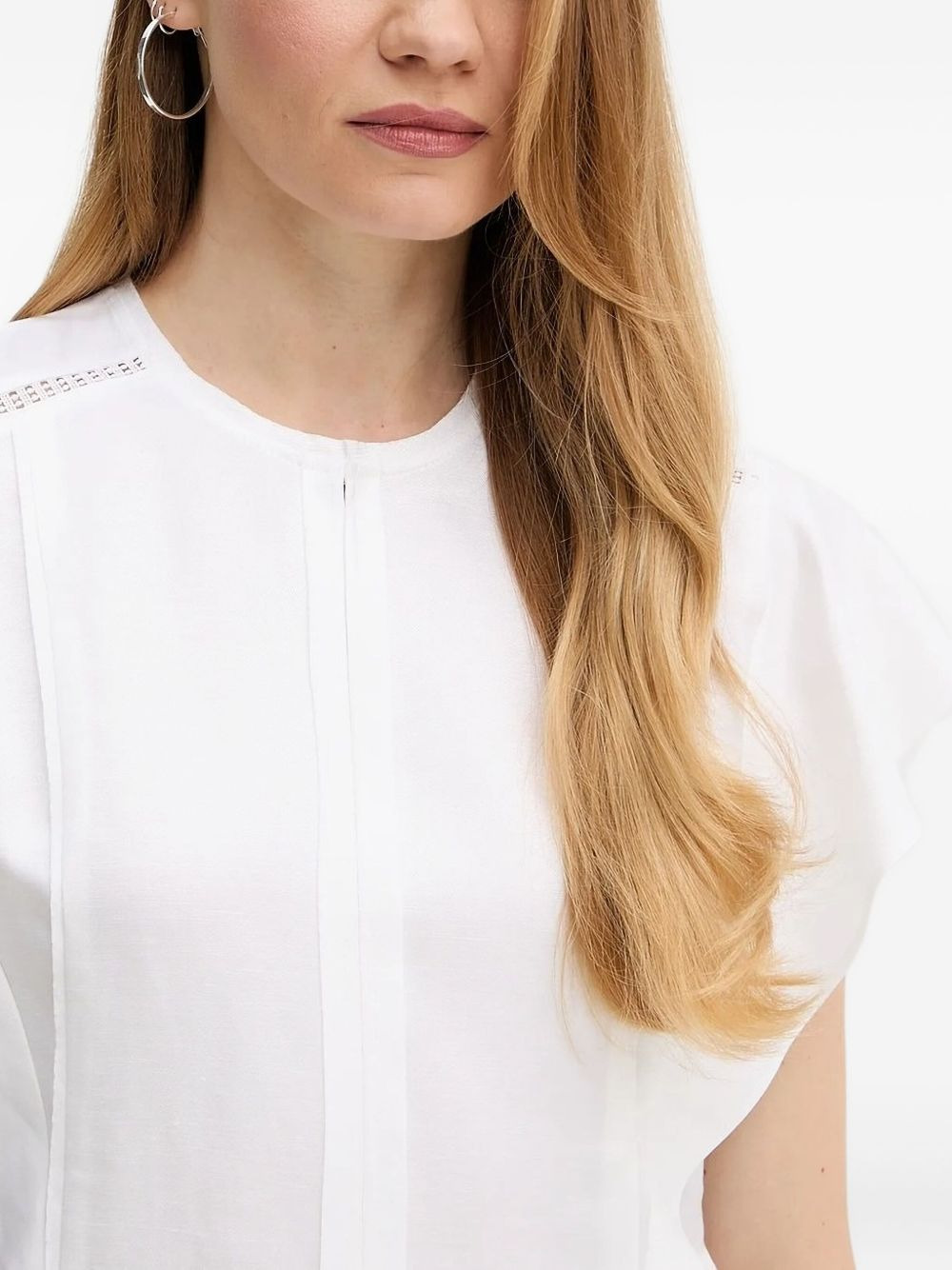 ruffled-sleeve blouse - 4