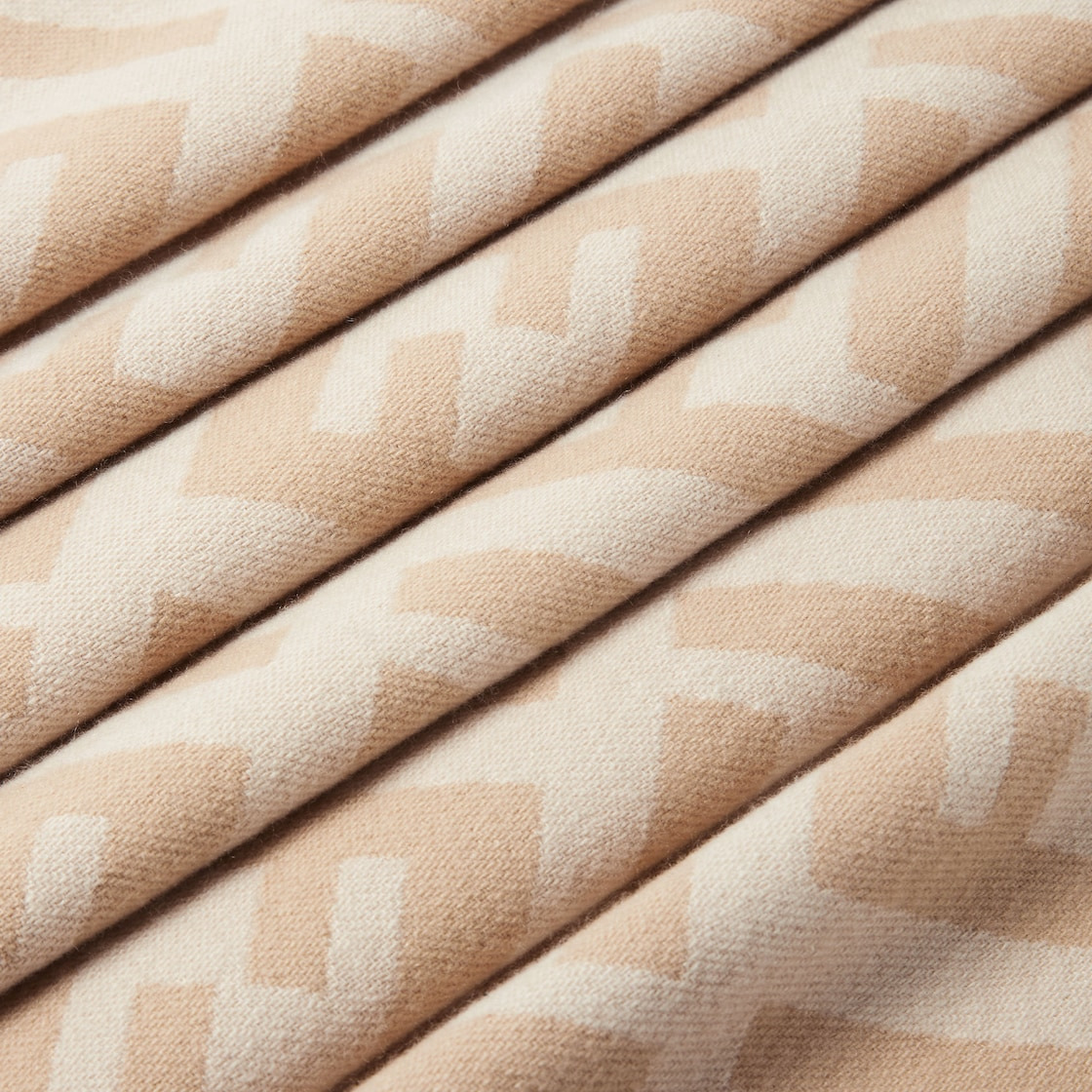 Beige cashmere scarf - 2