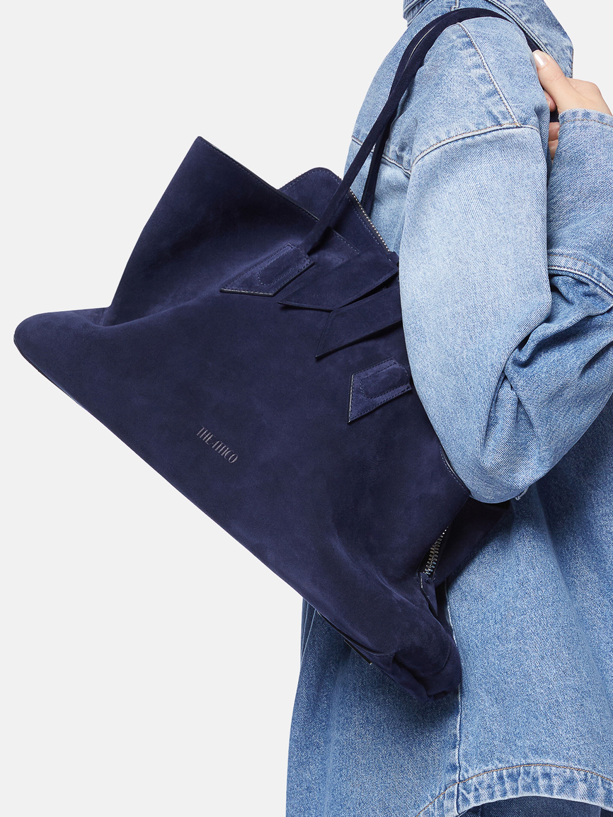 ''LA PASSEGGIATA MEDIUM'' BLUE NAVY TOP HANDLE - 2