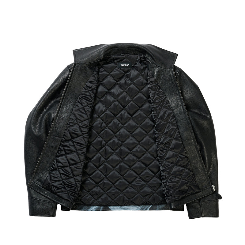 SMOKED LEATHER JACKET BLACK 3