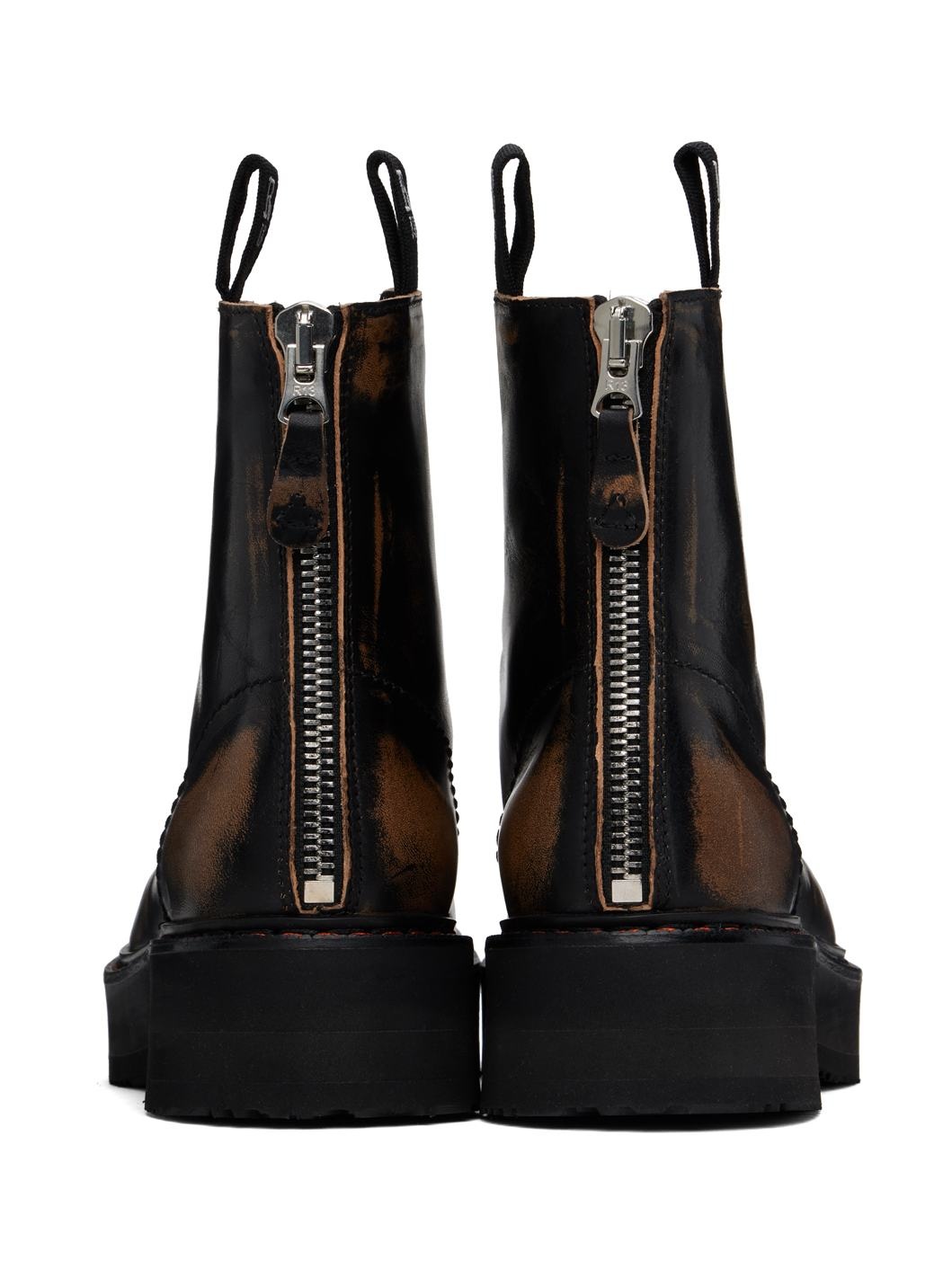 Black Single Stack Boots - 2