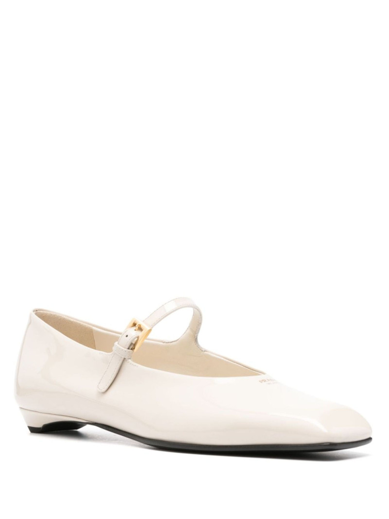 Prada patent-leather ballet flats outlook