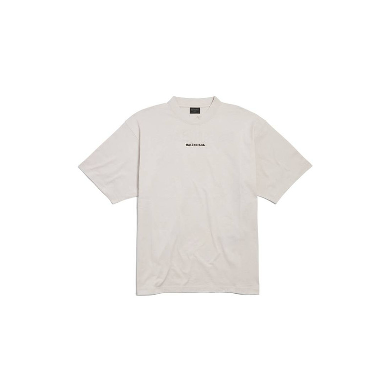 New Balenciaga Back T-shirt Medium Fit in Off White 1