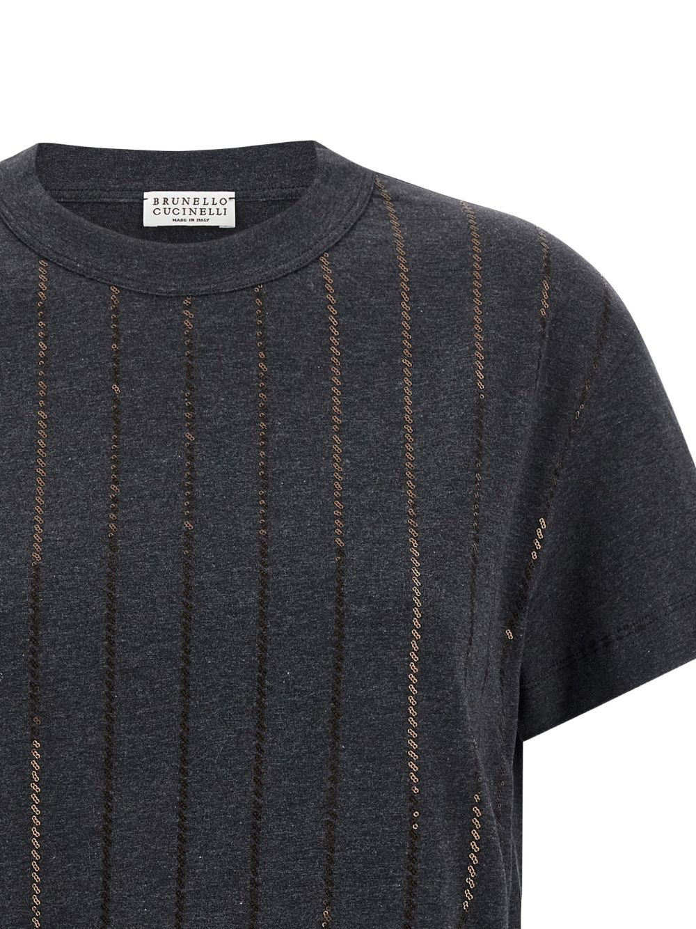 sequin-embellishment T-shirt - 3