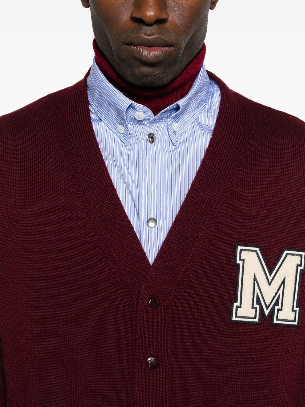 patch-pocket cardigan - 5