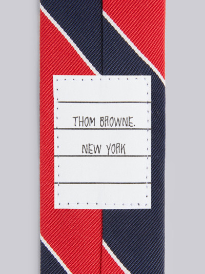 Thom Browne Tricolor Silk Cotton Awning Stripe Jacquard Tie outlook