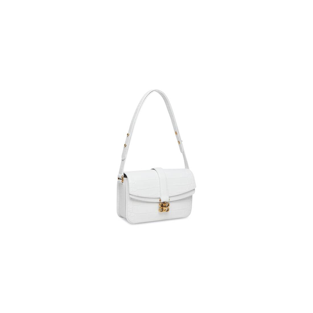 lady small flap bag crocodile embossed - 3