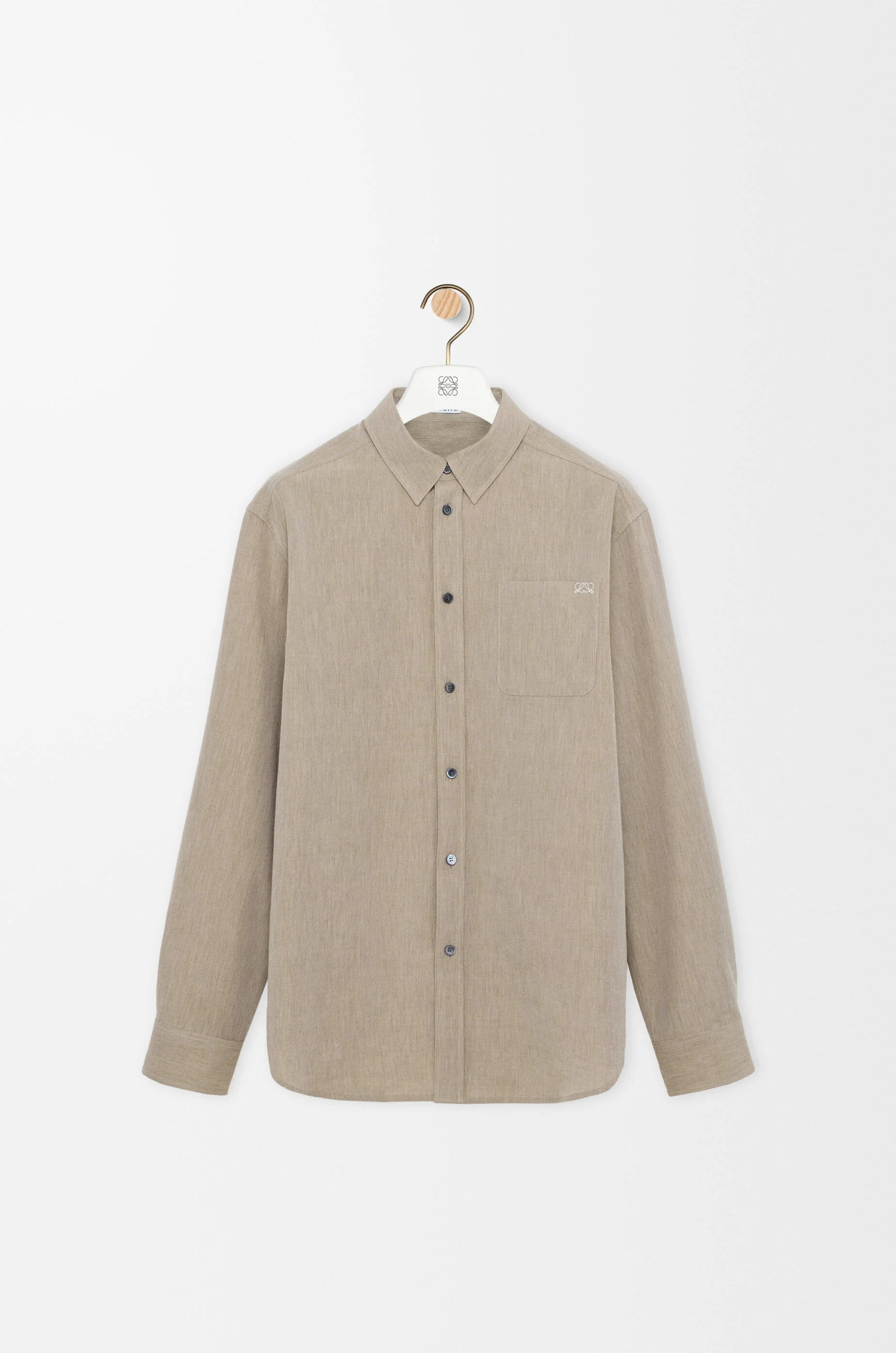 Shirt in wool and cotton - 1
