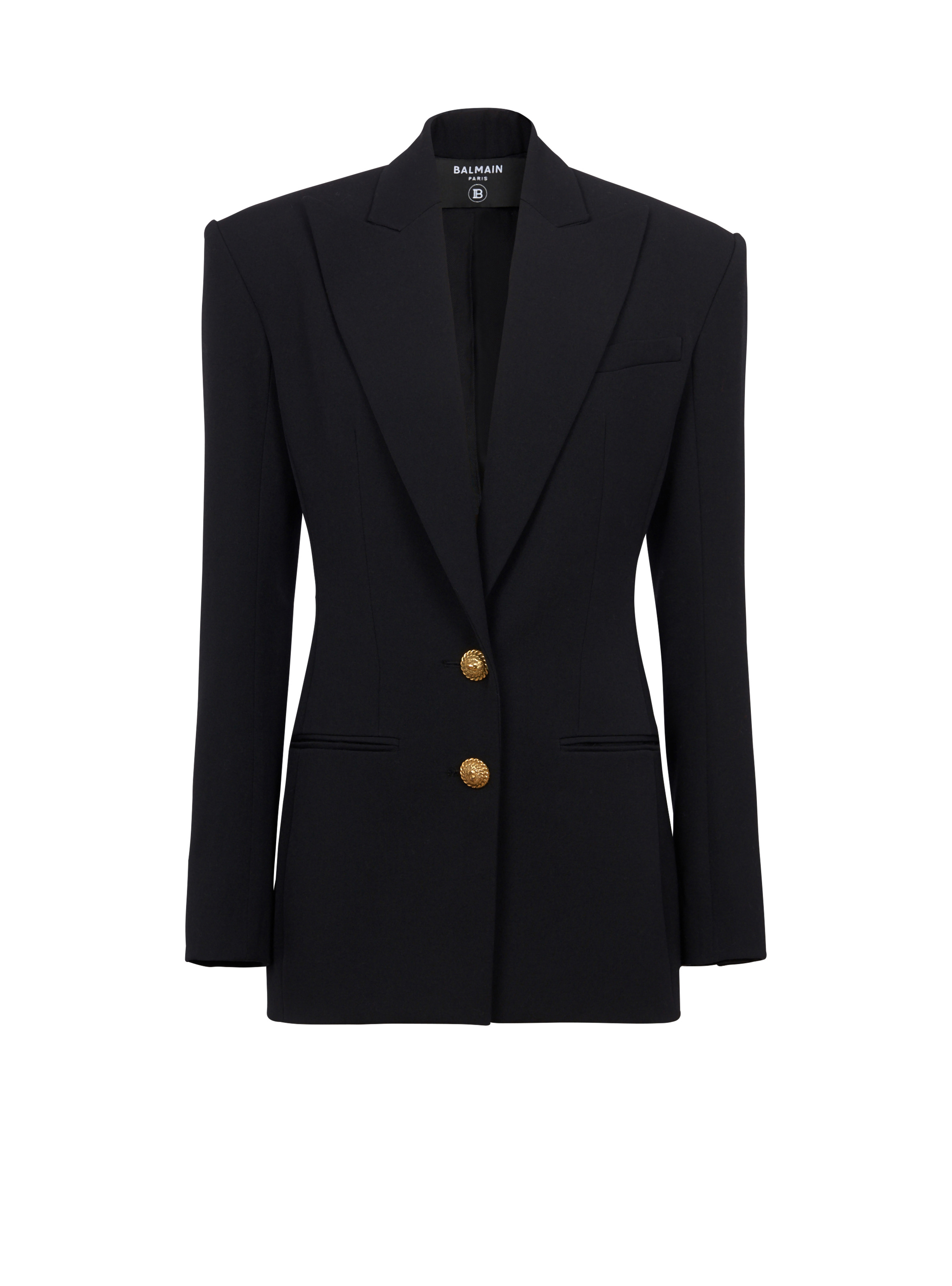 2-button cinched-waist jacket - 1