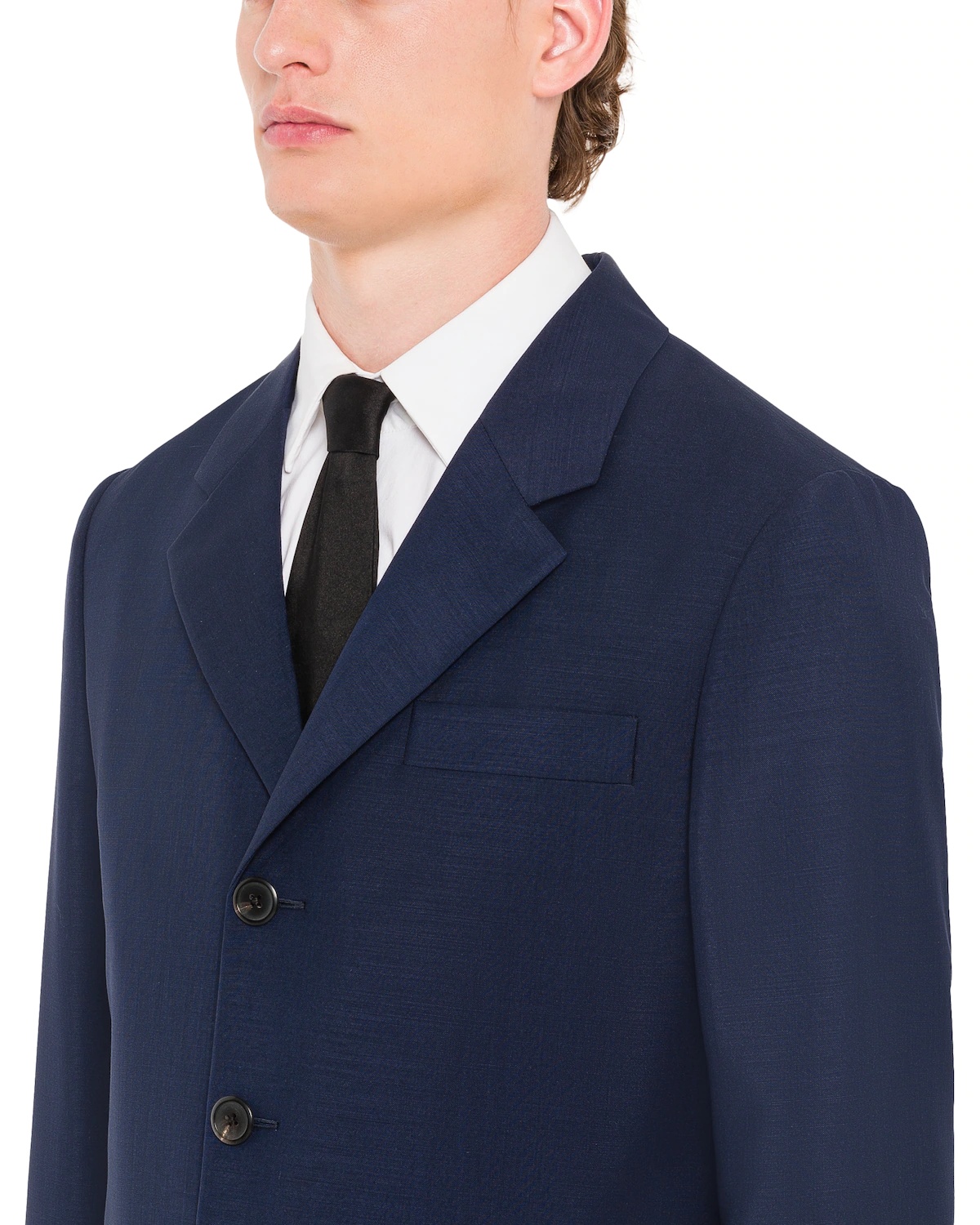 Single-breasted wool and mohair suit - 5